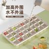 Molde para cubitos de hielo de grado alimenticio, prensa para cubitos de hielo, caja de almacenamiento de hielo de gran capacidad para el hogar con tapa, caja de hielo para cubitos de hielo de frutas