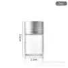 Botella de Tubo de Aluminio Plateado con Boca Grande de 22 mm Personalizada Tapa de Óxido de Aluminio Botella de Cápsulas de Cordyceps Vidrio Transparente Botella de Madera de Águila Botella de Deriva