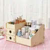 Tamanho pequeno multicolor caixa de armazenamento cosmético coreano caixa de maquiagem desktop DIY caixa de armazenamento de madeira fabricantes por atacado