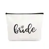 Suministro Exclusivo Transfronterizo de Bolsas de Maquillaje de Lona para Novias y Damas de Honor, Bolsas de Almacenamiento y Neceser para Fiestas de Boda