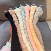 Calcetines Zhuji de Felpa de Coral Engrosados para Protección de Rodillas para Mujer Piernas Frías de Edad Avanzada Cálidos Forrados de Felpa Engrosados Transfronterizos en Otoño e Invierno
