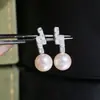 Acessórios DIY Prata de Lei S925 Suportes para Brincos de Pérola de Alta Qualidade Brincos Estilosos Acessórios de Suportes de Prata 8-12mm