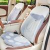 Cojín para Asiento de Coche Lluvia Azul Felpa Linda Funda para Asiento de Coche para Otoño e Invierno Cómodo Suave Cojín para Asiento de Coche