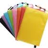 Bolsa de arquivo colorida esférica A4 com zíper à prova d'água bolsa espessa para armazenamento de dados de escritório e estudante bolsa para papéis de prova e material de escritório