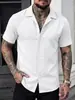Nova camisa polo masculina de manga curta com colarinho, estilo novo de verão europeu e americano da Amazon, camisa business casual, camiseta para homens