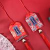 Amuleto de estilo chino, bolsita de oración, colgante, bordado de oración en el templo, bolsa de bendición japonesa