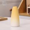 Vaso pequeno de cerâmica gradiente Vaso Macaron pequeno fresco fosco flor seca flor escritório casa decoração ornamentos