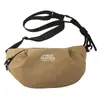 Bolso de Pecho para Hombre y Mujer Estilo Harajuku Coreano Ins Estampado de Letras Simple Bolso de Cintura 25 Nuevo Bolso de Hombro Cruzado de Moda