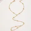 1 Pieza de Tobillera de Manoplas para Mujer Estilo Minimalista Cadena de Frijol Sexy Vacaciones en la Playa Joyería Elegante de Gama Alta