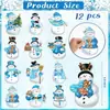 Pegatinas Magnéticas Navideñas Transfronterizas Pegatinas para Refrigerador Decoración Festiva Pegatinas Magnéticas Suaves para Coche Pegatinas Magnéticas de Cuerpo de Enano Amoroso