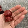 Talla en Madera de Sándalo Rojo Juego Completo de 12 Animales del Zodiaco Manijas Lindos Adornos Curativos de Escritorio Manijas Antiguas para Atracciones Turísticas