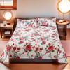 Sábanas Gruesas de Una Pieza de Algodón Lavado Delicadas con la Piel Individual Dormitorio Doble Hogar Ropa de Cama Cómoda Funda de Almohada Juego de Tres Piezas