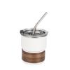 Copo de café americano gelado de aço inoxidável 304, bonito e prático, com tampa, estilo acampamento ao ar livre, copo para beber