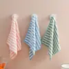 Toalha Quadrada Espessa, Pano de Cozinha Antiaderente a Óleo, Pano com Padrão Ondulado de Veludo Coral, Pano Absorvente para Lavar Louça, Pano de Limpeza, Catiônico