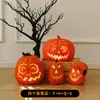 Decoraciones de linternas de calabaza de Halloween, accesorios para crear un ambiente festivo, arreglos de escenas, decoraciones para entradas, bares y tiendas, decoraciones nocturnas