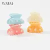 Pinza para el Cabello Flor de Margarita Pequeña Wjia Nuevo Moda de Acetato Gama Alta Tamaño Mediano Pinza de Tiburón Pasador para Recogido Parcial Accesorio para el Cabello