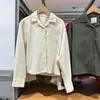 Ropa de Mujer Japonesa 26 Nueva Camisa Cuadrada de Franela / Cuadros / Camisa de Manga Larga Camisa de Aire Acondicionado Chaqueta Delgada 489406