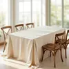 Mantel de Gama Alta, Mantel de Estilo Nuevo, Mantel Moderno de Lujo Ligero para Mesa de Salón y Banquete, Mantel Rectangular de Satén de Color Sólido de Seda