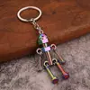Atacado do Fabricante Robô Retrô Artesanal DIY Pingente Chaveiro Robô Móvel Homem Parafuso Móvel
