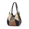 Bolso de Mujer 2024 Invierno Nuevo Bolso de Hombro Moda Transfronteriza Gran Capacidad Portátil Costuras en Contraste Bolso de Lona Vintage