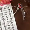 Novo Estilo Chinês Grampo de Cabelo Liga Eletroforese Borla Passo Acessórios de Cabelo Estilo Nacional Hanfu Saia de Rosto de Cavalo Acessórios de Grampo Longo
