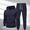 Conjunto de Sudadera con Capucha y Pantalones Deportivos para Hombre Talla Europea para Primavera y Otoño, Ropa Deportiva Casual Versátil