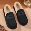 Zapatos de algodón de ajuste ancho, sin cordones, cálidos y acogedores para el invierno de 2026, con suela suave, diseño antideslizante y forro de felpa añadido para mayor calidez, perfectos para mujeres embarazadas y como botas de nieve