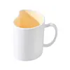 Taza de Enjuague Bucal con Forma de Corazón para Pareja, Portacepillos de Dientes y Pasta de Dientes, Juego de Tazas para Cepillado de Dientes con Forma de Corazón, Serie Rosa Soñadora, Vasos de Agua