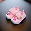Primavera e Outono Bebê 6-12 meses bebê sola macia sapatos de camada única 1 ano de idade homens e mulheres sapatos de criança 2 Cartoon bebê gritando sapatos