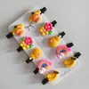 Grampo de Cabelo Infantil Cola Macia Conjunto de Acessórios de Cabeça Franja de Princesa Bebê Cabelo Quebrado BB Clip Conjunto de 10 Peças em estoque Atacado