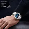 Tiktok Nautilus relógio mecânico falso atacado quente à prova d'água transparente moda relógio de quartzo comércio exterior entrega