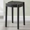 Taburete de Plástico Estilo Nórdico Taburete Alto Engrosado Taburete Cuadrado para Sala de Estar del Hogar Taburete de Goma Creativo Banco Pequeño Popular para Adultos