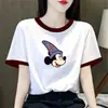 Camiseta de Manga Corta de Moda para Mujer, Estilo Veraniego Nuevo, Holgada Casual, Rejuvenecedora, Adelgazante, Descuento de Comercio Exterior Transfronterizo