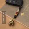 Colgante Creativo del Zodiaco Mono Mono de Espalda Melocotón Llavero de Coche Accesorios Colgantes Cuerda Tejida a Mano Mayoreo
