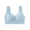 Verão Traceless Push-up Underwear Colete Esportivo Feminino Sem Aro Anti-luz Integrado Sutiã de Dormir de Copo Fixo