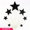 Bandera de Amor Estrellas Felices con Purpurina Día de San Valentín Hermosa Romántica Propuesta Decoración para Pastel de Cumpleaños Tarjeta