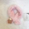 Bufanda para bebé Otoño e Invierno Bufanda para hombre y mujer Lindo Conejo Felpa Cálida A prueba de viento Conjunto de cuello para bebé y niño