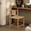 Silla de Comedor de Madera Maciza y Ratán Vintage de Diseñador Estilo Retro Francés Silla de Escritorio de Ratán Silla de Ocio para Casa de Huéspedes Cafetería