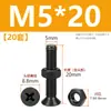 Tornillos de acero inoxidable 304 negros de cabeza avellanada en cruz juego de dos piezas tornillos de máquina de cabeza plana y tuercas M2M3M4M5M6M8