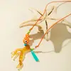 Colgante de Pez Coralino Imitación Tejido a Mano Personalizado Transfronterizo Europeo y Americano Accesorios de Collar Versátiles Creativos para Mujeres Verano