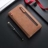 Nueva Cartera de Cremallera para Hombre a la Moda Larga con Múltiples Ranuras para Tarjetas Gran Capacidad Monedero Multifuncional