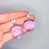Collar Colgante de Fresa Dulce Lindo Corazón Femenino Cadena Larga para Clavícula Exquisito Versátil Collares de Primavera