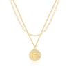 Collar Colgante Luna Estrella León Mal de Ojo Amor Transfronterizo Europeo y Americano Lujo Accesible Joyería para Niñas Accesorios Venta al por Mayor