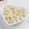 Grânulos Redondos de Glitter Fino Duplamente Emendados com Abertura Grande Contas Soltas de Resina Acessórios de Fio de Contas Artesanais DIY para Botões de Roupa de Banho