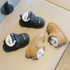 Botas de Nieve para Niños 2026 Invierno Nuevo Estilo Botines Cortos para Niños Más Terciopelo Más Gruesos Botas de Algodón para Niñas Calientes Zapatos de Algodón para Bebé