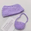Bolso de Hombro Suéter Labubu de 17 cm Set de Ganchillo Set de Bolso Suéter de Oso Marrón Decoración de Muñeca