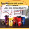 Copo de Papel Descartável Personalizado pelo Fabricante de Camada Dupla para Café, Copo para Leite de Soja, Copo Oco de Camada Dupla, Copo de Papel Grosso Isolado para Chá com Leite