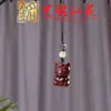 Cadena para Teléfono con Forma de Corazón de Caballo Pequeño de Sándalo Morado, Colgante Caballo del Año del Caballo Art Ming Xian Yuan, Llavero Creativo para Decoración de Coche con Caballo del Zodiaco