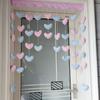 Cortina de Puerta Amor Color Caramelo Decoración de Viento para Dormitorio Decoración Colgante Amor de Pareja Explosiva Cortina Colgante para Puerta de Entrada de Dormitorio Infantil
