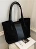 Bolso de Terciopelo de Ciervo Color Maillard Cruzado Bolso de Mano para Mujer Gran Capacidad Moda Nueva Versátil Bolso de Hombro Bolso Tote Retro